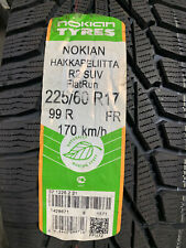 1 New 225 60 17 Nokian Hakkapeliitta R2 Run Flat Snow Tire