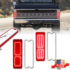 2x Red Led Tail Brake Light Tailight Lamp For 1967-1972 Chevy Gmc Pickup Truck