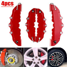 4x Red 3d Style Front Rear Car Disc Brake Caliper Cover Parts Brake Accessories