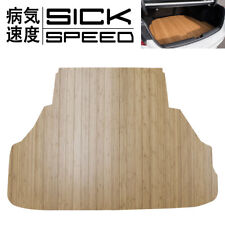 Sickspeed Wood Grain Custom Bamboo Trunk Floor Mat For 93-97 Honda Del Sol