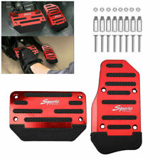 Red Universal Non-slip Automatic Gas Brake Foot Pedal Pad Cover Accessories Kit