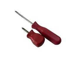 Mac No. 1 Tip Screwdriver Red Hard Handle Philip Qty Of 2 P211a P201xa Faded Red