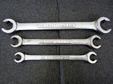 Vintage Craftsman 3pc Sae Flare Nut Line Wrench Set 4433 -v- Made In Usa