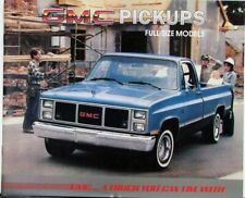 1985 Gmc Pickups Trucks Full Size Models Series C K Sales Brochure Original