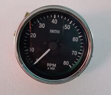 Classic Smiths 85 Mm Mechanical Tachometer Replica 3 38 Clockwise