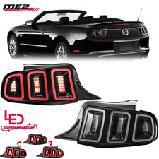 Led Tail Lights For 2010-2014 Ford Mustang Sequential Turn Signal Brake Lamps