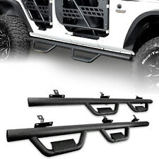 For 2005-2022 Toyota Tacoma Crew Cab 6 Black Textured Steel Armor Side Step Bar