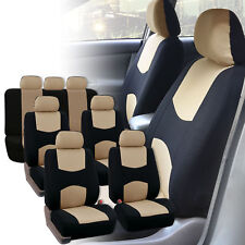 Car Seat Covers 3 Row For Auto Suv Van 7 Seaters Beige