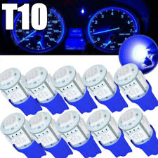 10pc Blue T10 194 168 2825 Led Bulbs For Car Instrument Gauge Cluster Dash Light