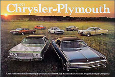 1973 Chrysler Sales Catalog Newport New Yorker Imperial Town N Country Brochure