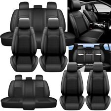 For Honda Pilot Car Seat Cover Full Set Leather 5-seats Front Rear Cushions