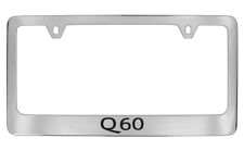 Infiniti Q 60 Wordmark Chrome Plated Metal License Plate Frame Holder
