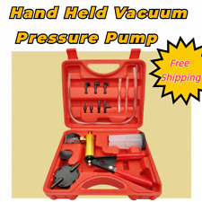 Hand Held Vacuum Pressure Pump Tester Set Brake Fluid Bleeder Bleeding Kit Box