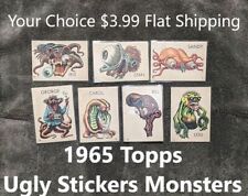 1965 Topps Ugly Stickers Monster Your Choice 3.99 Flat Shipping