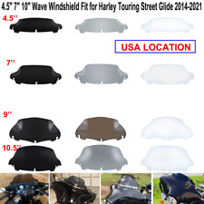 4.5 7 9 10 Motor Wave Windshield Fit For Harley Touring Street Glide 2014-23