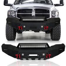 Luywte Front Bumper For 2006-2009 Dodge Ram 2500 3500 W9500 Ibs Winch Seat