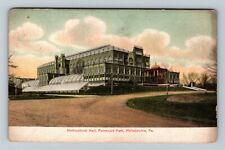 Philadelphia Pa-pennsylvania Horticultural Hall Fairmount Park Vintage Postcard