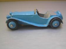 Dinky Toys 38f Jaguar Ss 100 Convertible Blue With Gray Seats Made In England