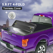 Tonneau Cover 5.8ft 4-fold Truck Bed For 07-2013 Chevy Silveradogmc Sierra 1500
