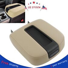 For 07-14 Chevy Silverado Gmc Sierra Front Center Console Lid Armrest Cover Tan