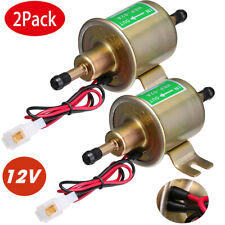2 Packs 12v Electric Fuel Pump Hep-02a Universal Inline Low Pressure Gas Diesel