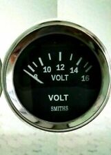 Smiths Ancillary Battery Voltmeter Volt Gauge Chrome Rim 52mm 2