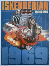 Vrhtf Vtg Style Very Nice Nhra 1969 Iskenderian Racing Cams 14x 20 Poster