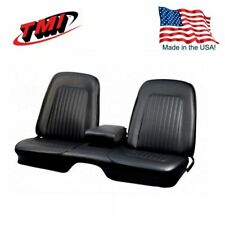 1967 1968 Camaro Coupe Front Bench Seat Upholstery -black In Stock