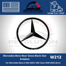 Mercedes-benz W212 Gloss Black Rear Star Emblem Oem Trunk Lid Badge E Class Logo