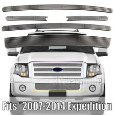 Front Billet Grille Fits 2007-2014 Ford Expedition Upper Lower Grill Combo