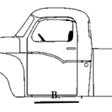 Sill Seal Pair 1949-64 Studebaker C-cab Trucks 800404x3