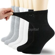 For Womens Mens Non Binding Top Circulatory Diabetic Cotton Low Cut Ankle Socks