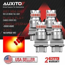 4x Auxito 3157 3156 Canbus Red Led Brake Tail Stop Signal Light Bulb Error Free