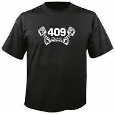 409 Cubic Inches T-shirt W Pistons S-3x Chevy Engine Motor Impala Z11 W