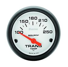 Auto Meter Phantom Electric Transmission Temperature 100-250 Deg F 52mm Gauge