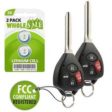 2 Replacement For 2011 Toyota Camry Keyless Entry Car Key Fob Remote
