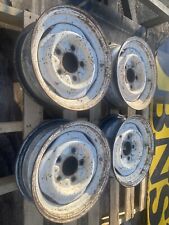 4-15x5.5 Ford Truck Steel Wheels That Take Hubcaps 5x5.5 Bolt Pattern 67-72
