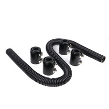 36 Stainless Steel Radiator Hose Flexible Coolant Hose Kit With 4pcs Caps