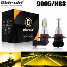 2x 9005 Led Headlight Bulbs Conversion Kit High Beam Yellow 3000k Super Bright
