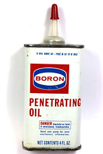 Vintage Boron Penetrating Oil Oiler Can Tin Handy Lubricant Utility Household