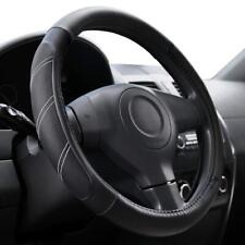 Steering Wheel Cover Leather 15 12 To 16 Inch Universal Large Soft Grip Black