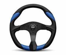 Momo Quark 350mm Steering Wheel Black Blue Qrk35bk0bu Us Dealer