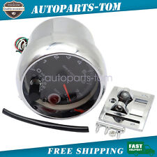 3.75 Racing Tachometer Gauge Tacho Meter 7 Color Led Shift Light 0-8000 Rpm