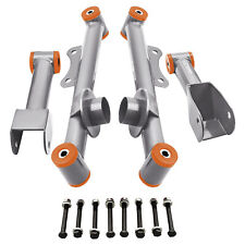 4pcs Rear Upper Lower Tubular Control Arms For Ford Mustang 1979-2004 Gray