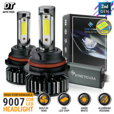 Syneticusa 9007 Led Headlight Bulbs Kit 6000k White High Low Beam Light Bulb