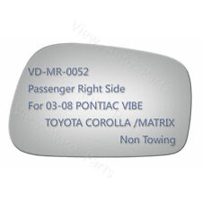 For 2003-2008 Toyota Corolla Mirror Glass Passenger Right Side Rh Convex 3749
