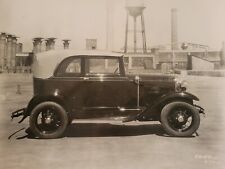 1931 Ford Model 400a Leatherback Roof Automobile Car 2 Door Sedan Real Photo