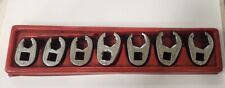 Snap On 207sfrh 38 Drive 7 Pc Sae 6 Pt Flare Nut Crowfoot Wrench Set