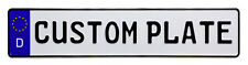 Custom German License Plate With Small Font - Fits 11 Characters