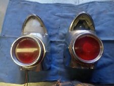 1955-56 Pontiac Station Wagon Tail Lights With Lenses.